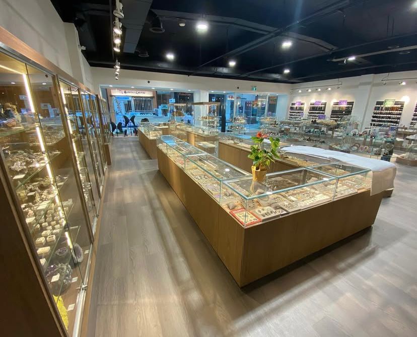The Global Stone crystal gallery construction