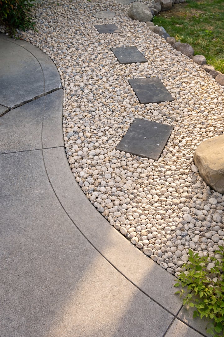 Outdoor landscaping project