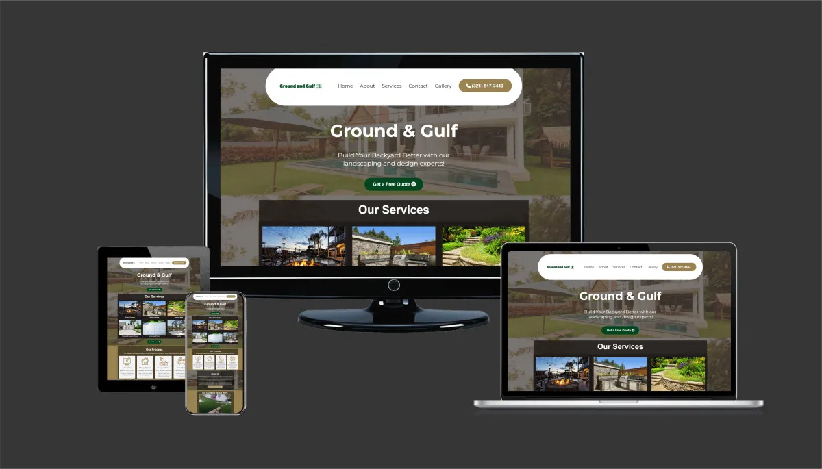 Ground & Gulf website design