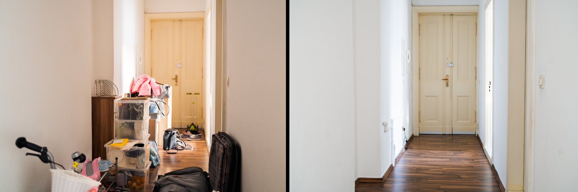 House Mess And Junk Declutter Before And After