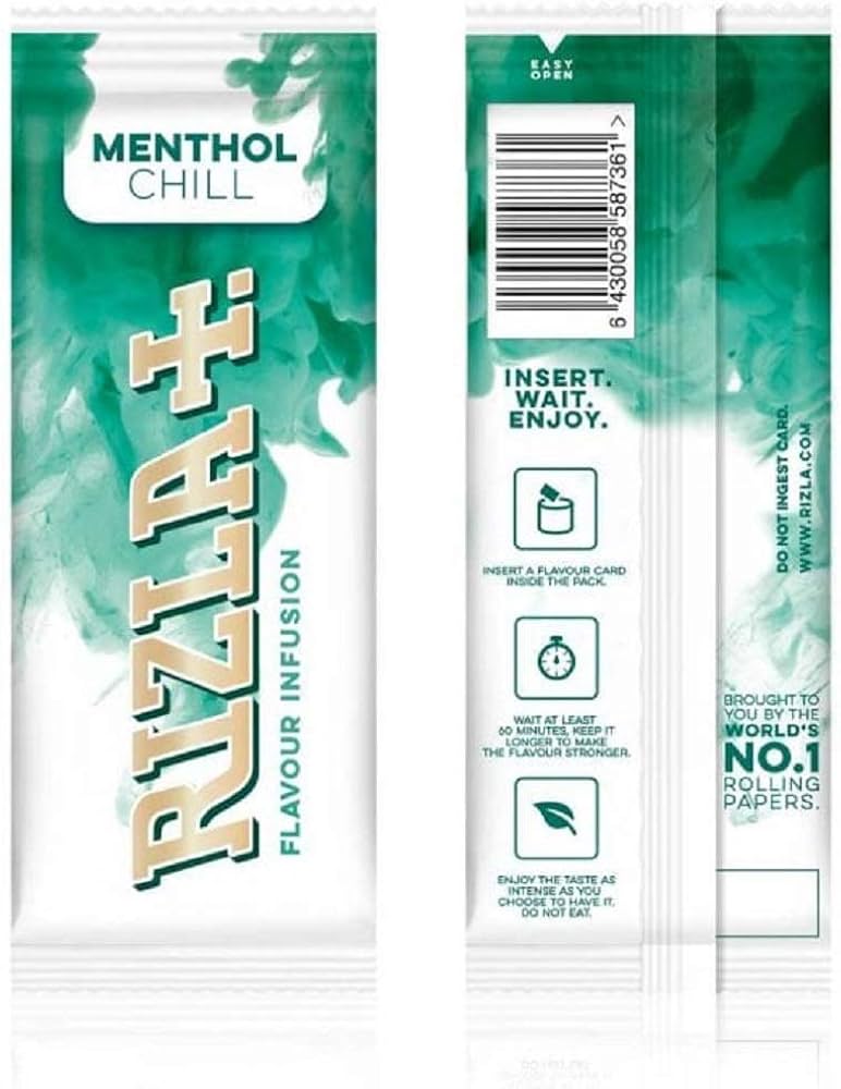 Rizla Carte Fraîcheur Menthol Chill