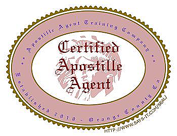 Certified Apostille Agent Official Seal