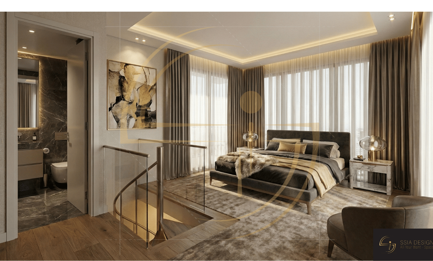 Mountain Prefab Chalet interior