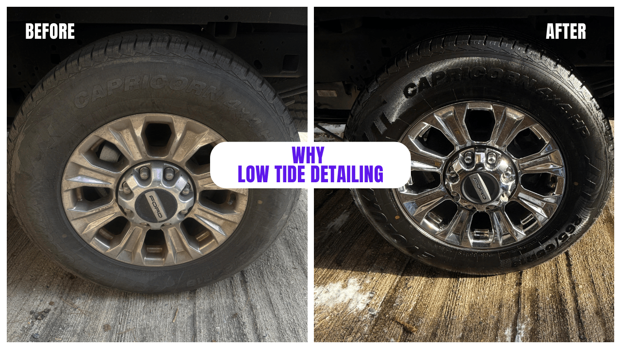 Car detailing before transformation