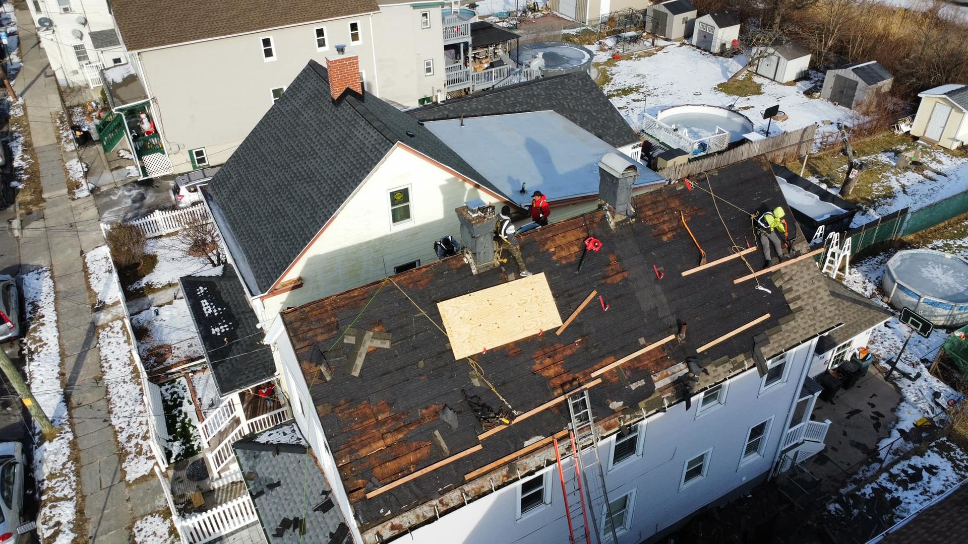 Roof leak repair Monroe - before inspection