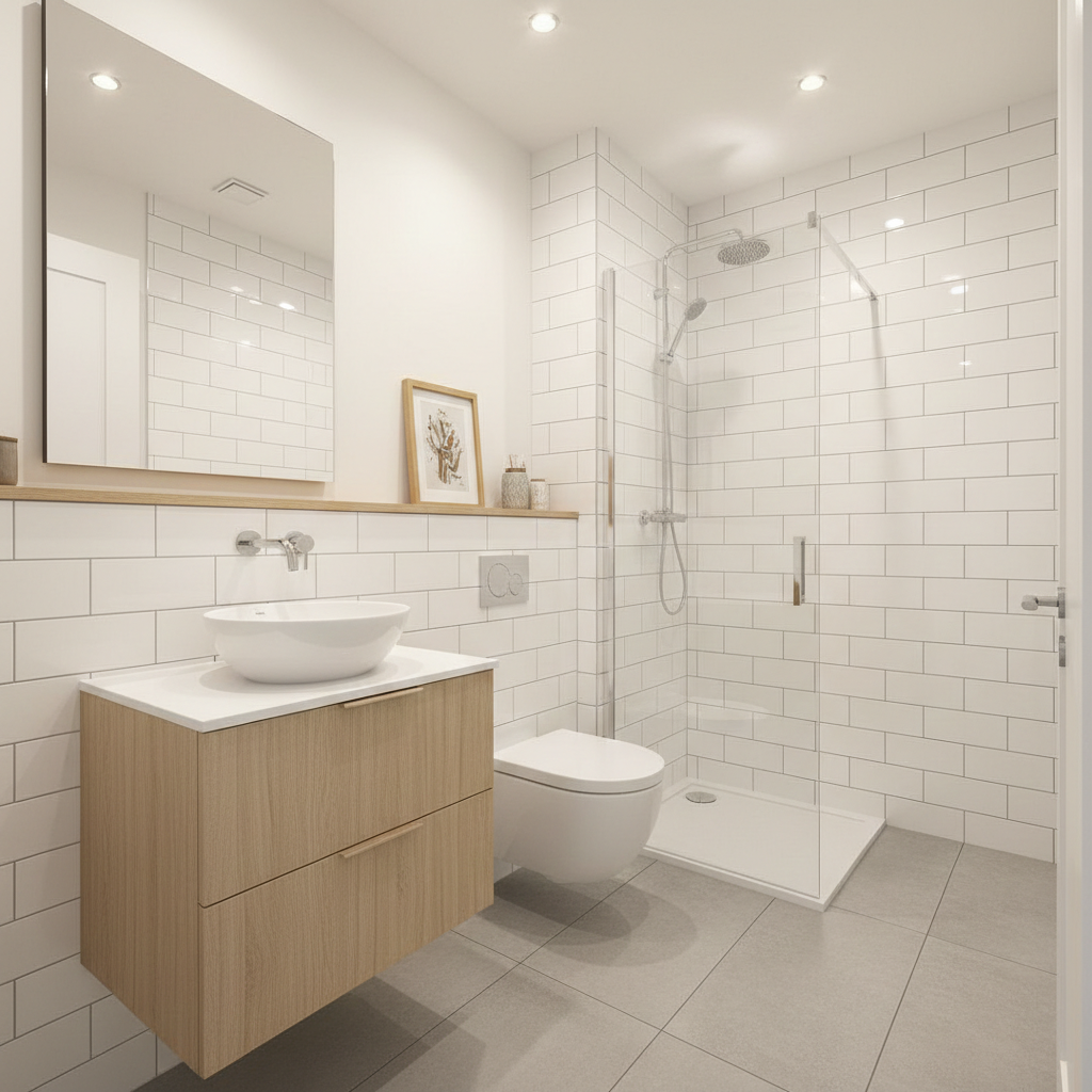 Modern luxury bathroom renovation