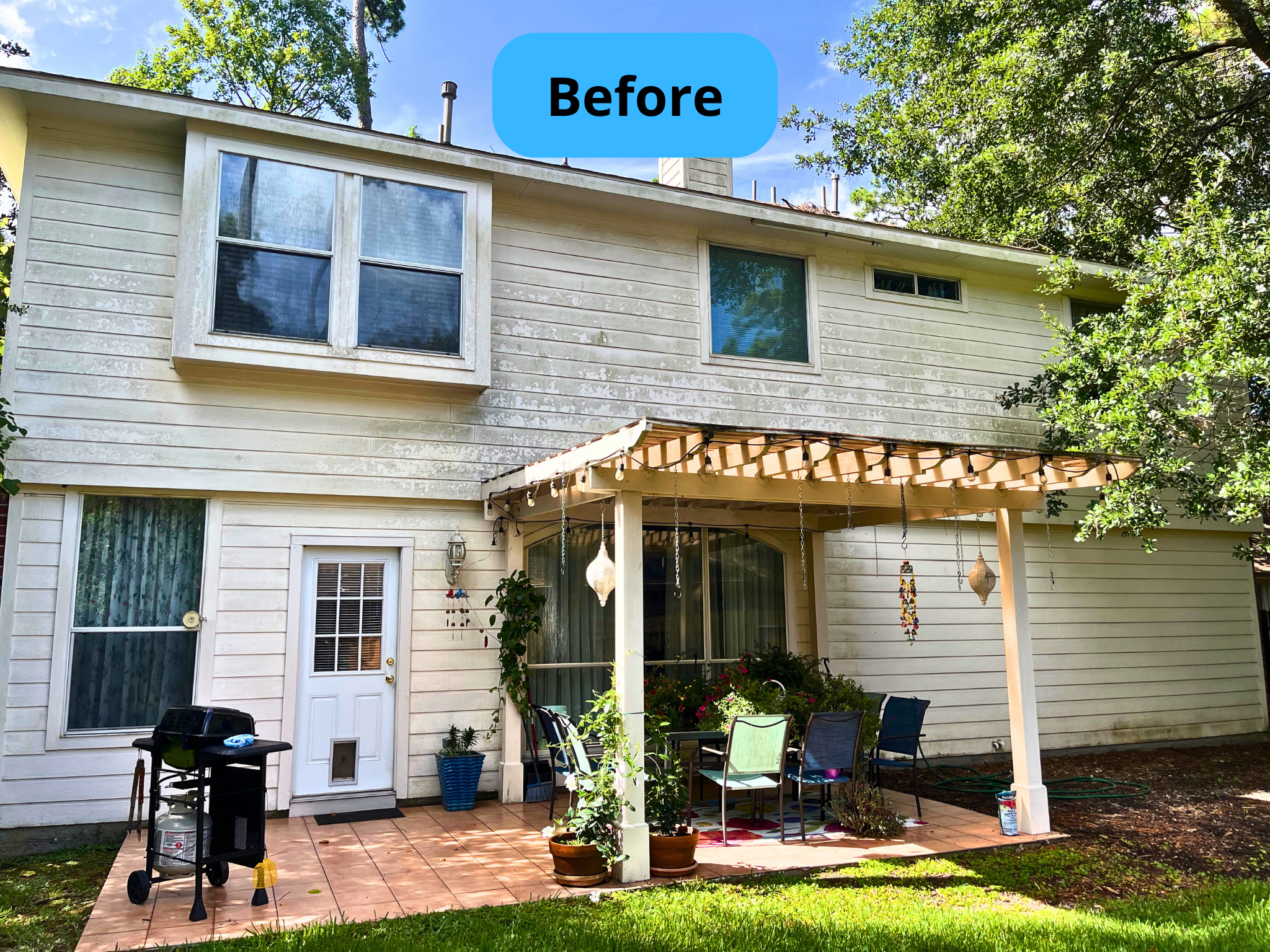 House before pressure washing cleaning service