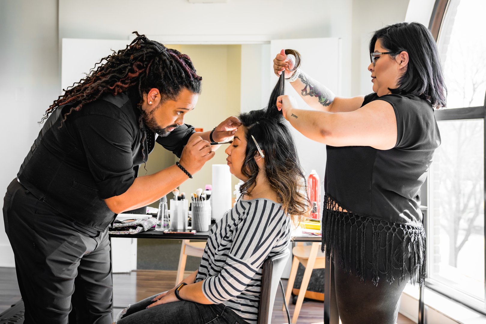 Professional hair and makeup