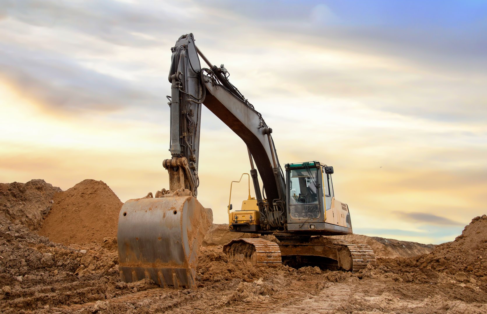 Excavadora en cantera