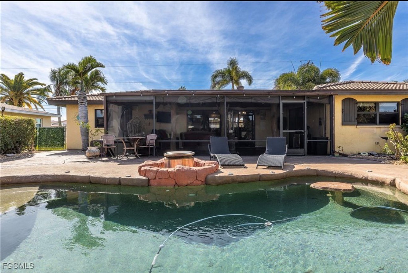 Heated pool at Salt Life Villa