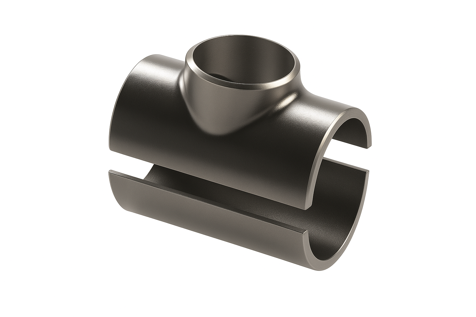 Te Bipartida pipe fitting