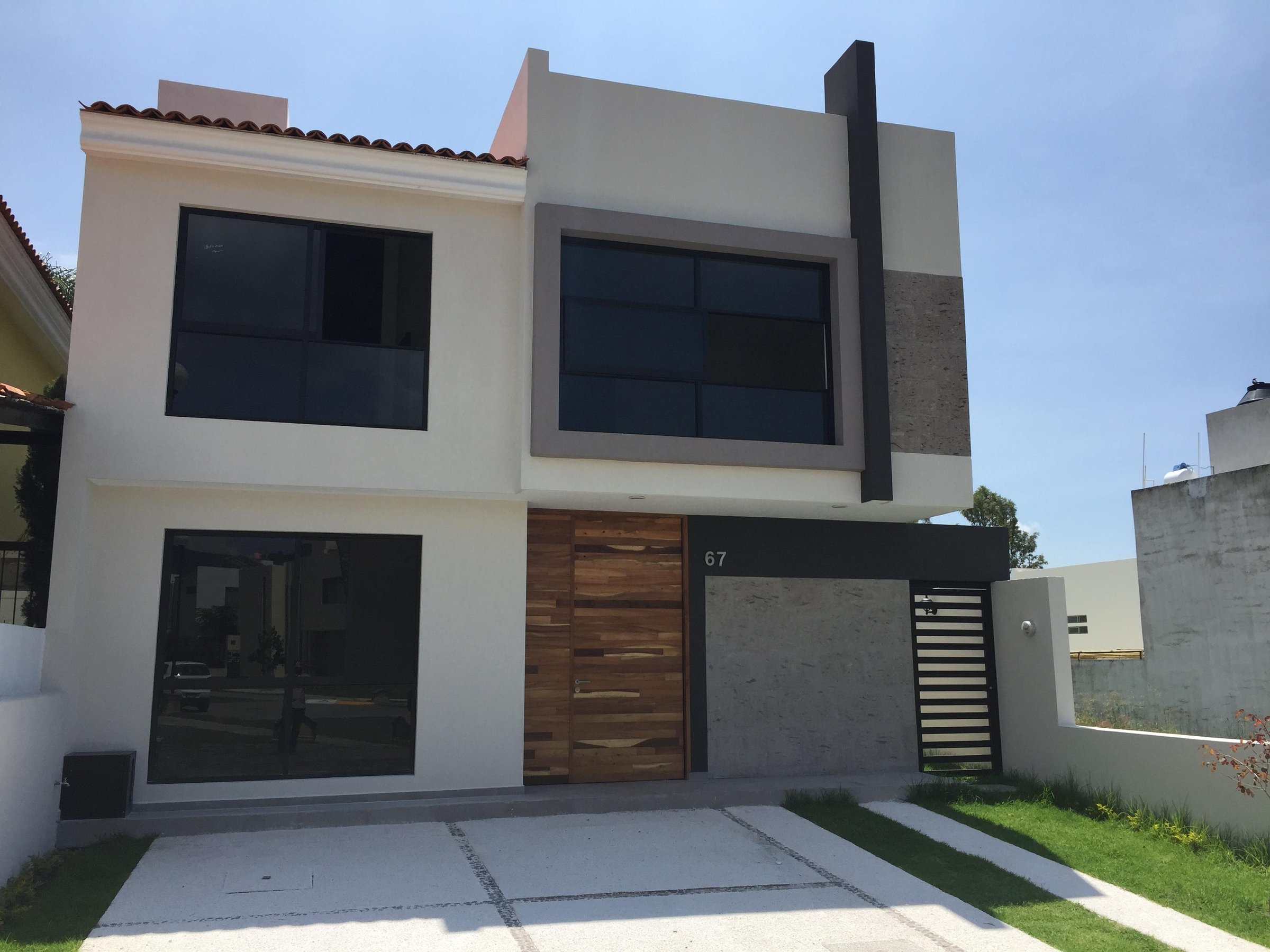 Modern construction and architecture background