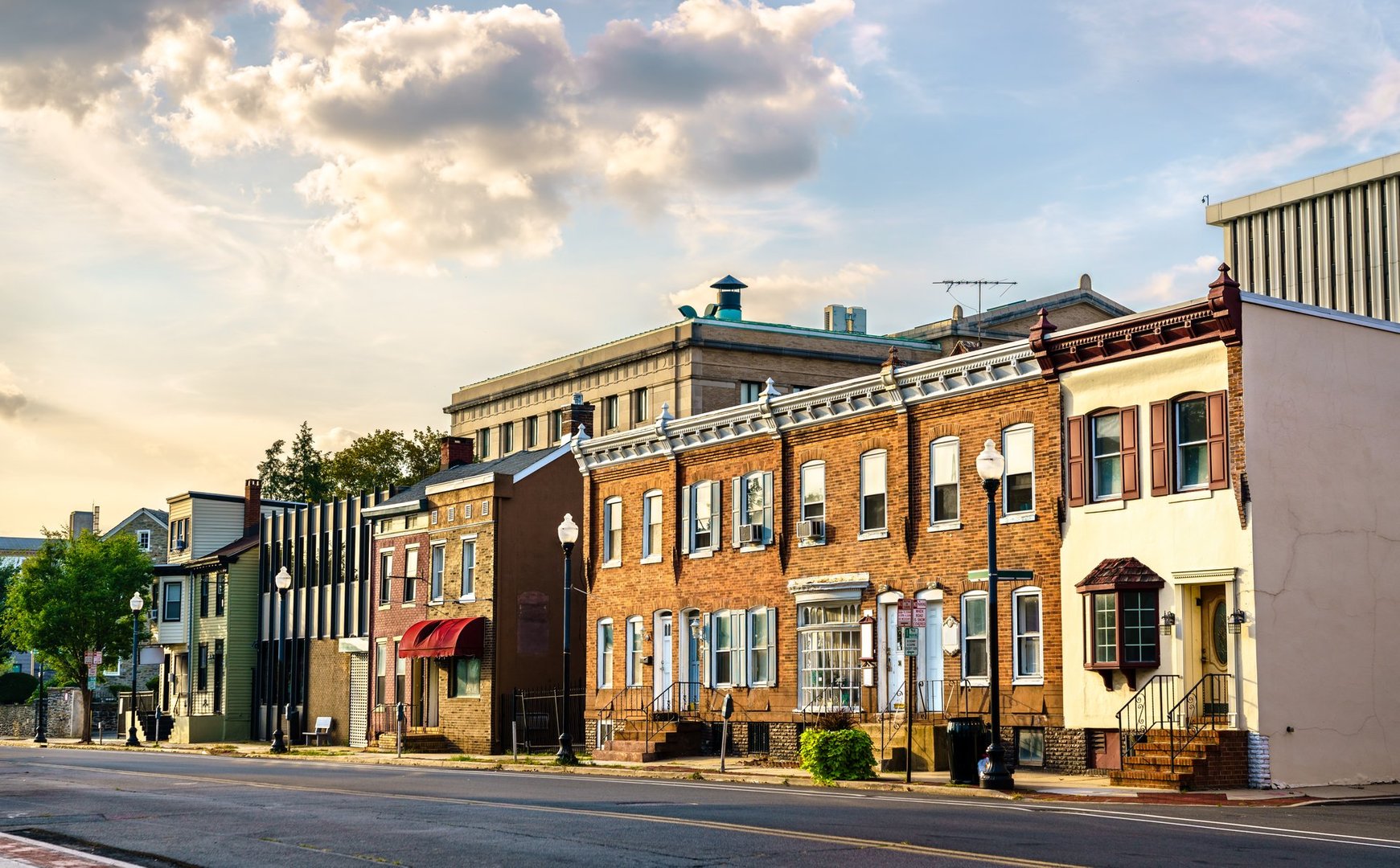 Architecture of downtown Trenton in New Jersey, United States