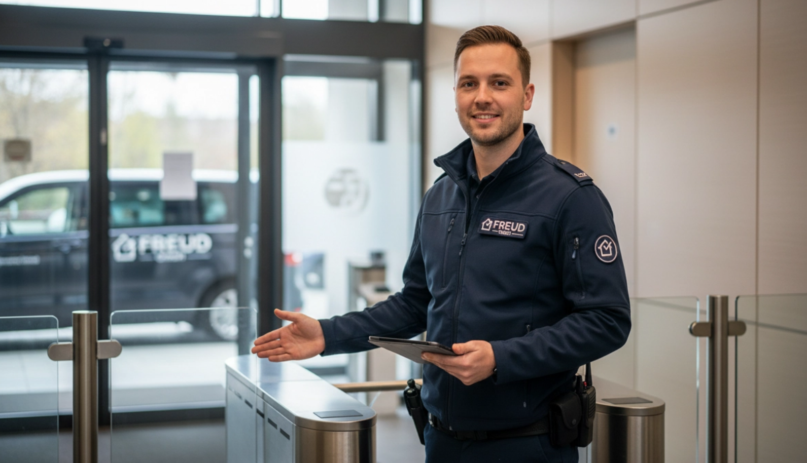 Freundlicher Empfang