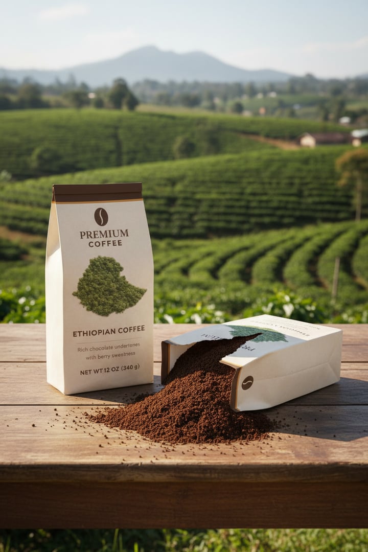 Premium Ethiopian coffee product