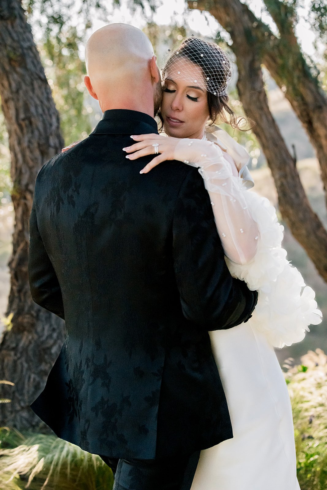 Professional California wedding photographer - intimate bride and groom portraits
