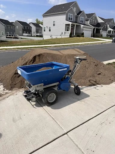 Organic topdressing application