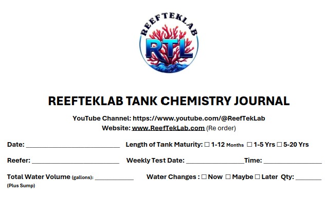 Reef Tank Journal Clip 1