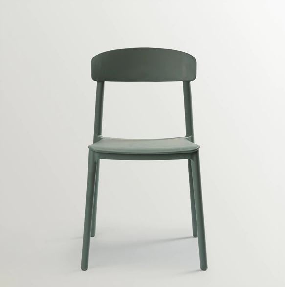 Cuatro Sillas Apilables - Singapur Verde