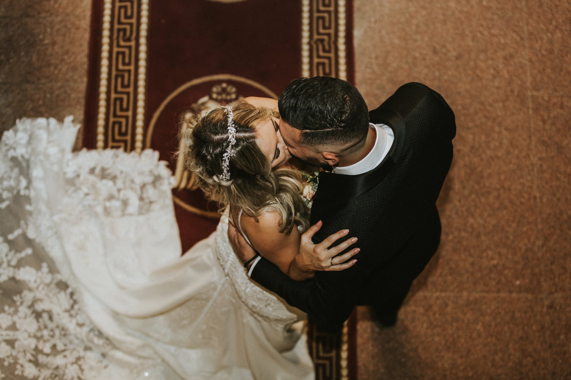 Beautiful wedding couple celebrating their special day at Veslo Wedding Venue