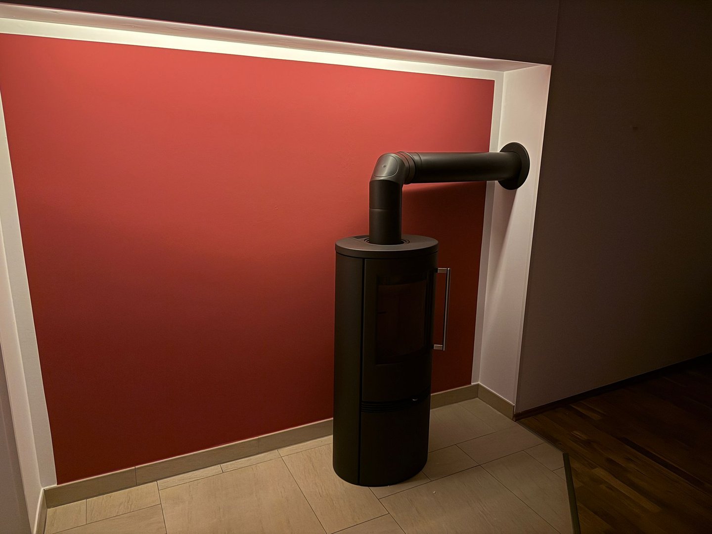 Vorher - Lange Hecke mit Leiter