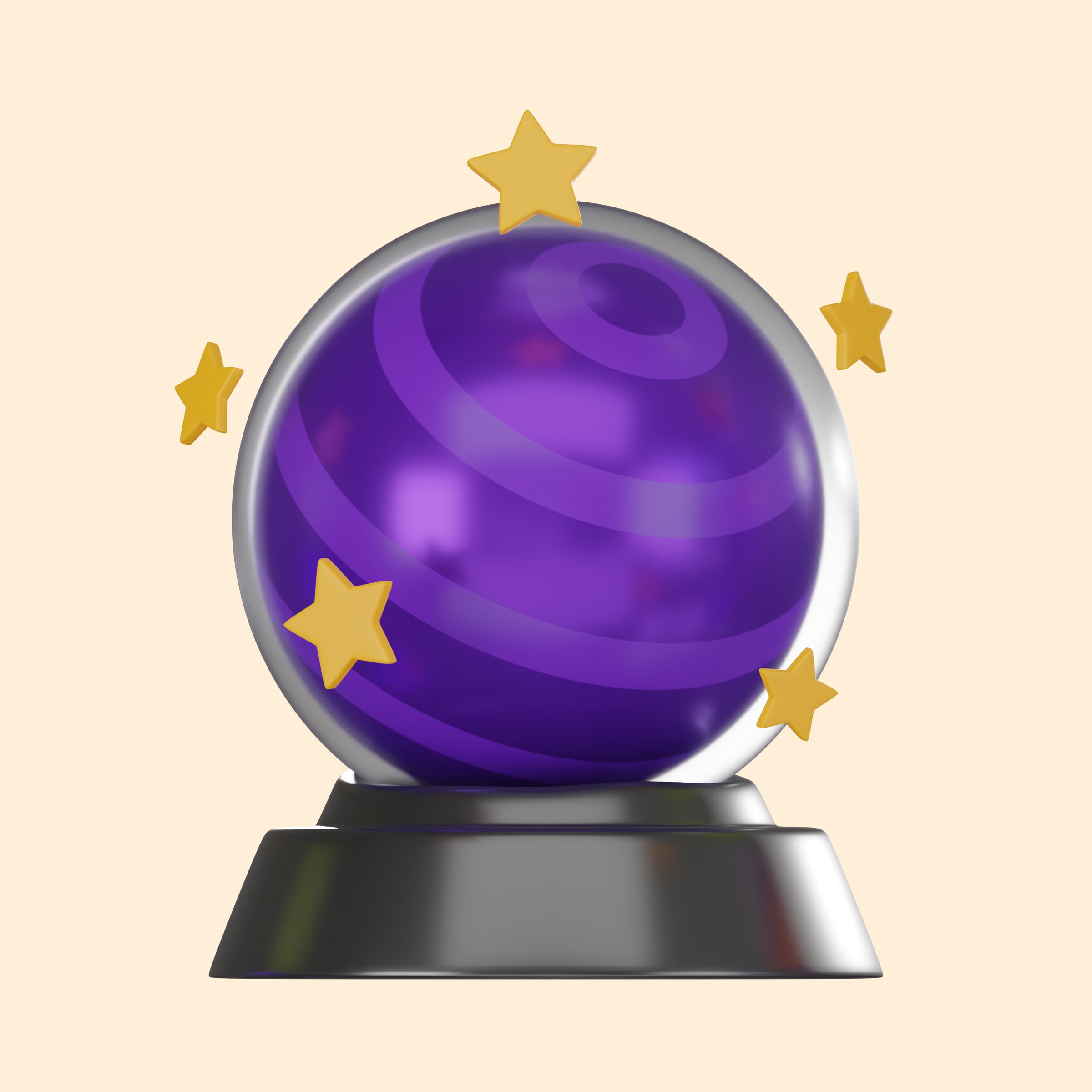 3D magic ball illustration that embodies spirit of creativity.