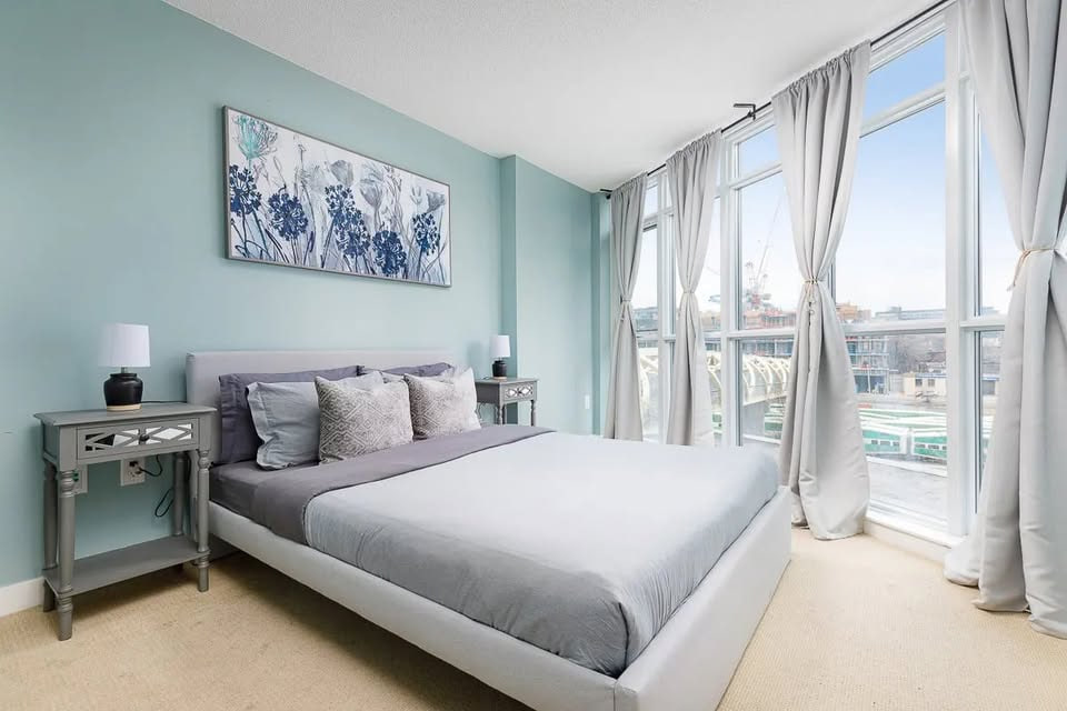 Modern Toronto condo bedroom