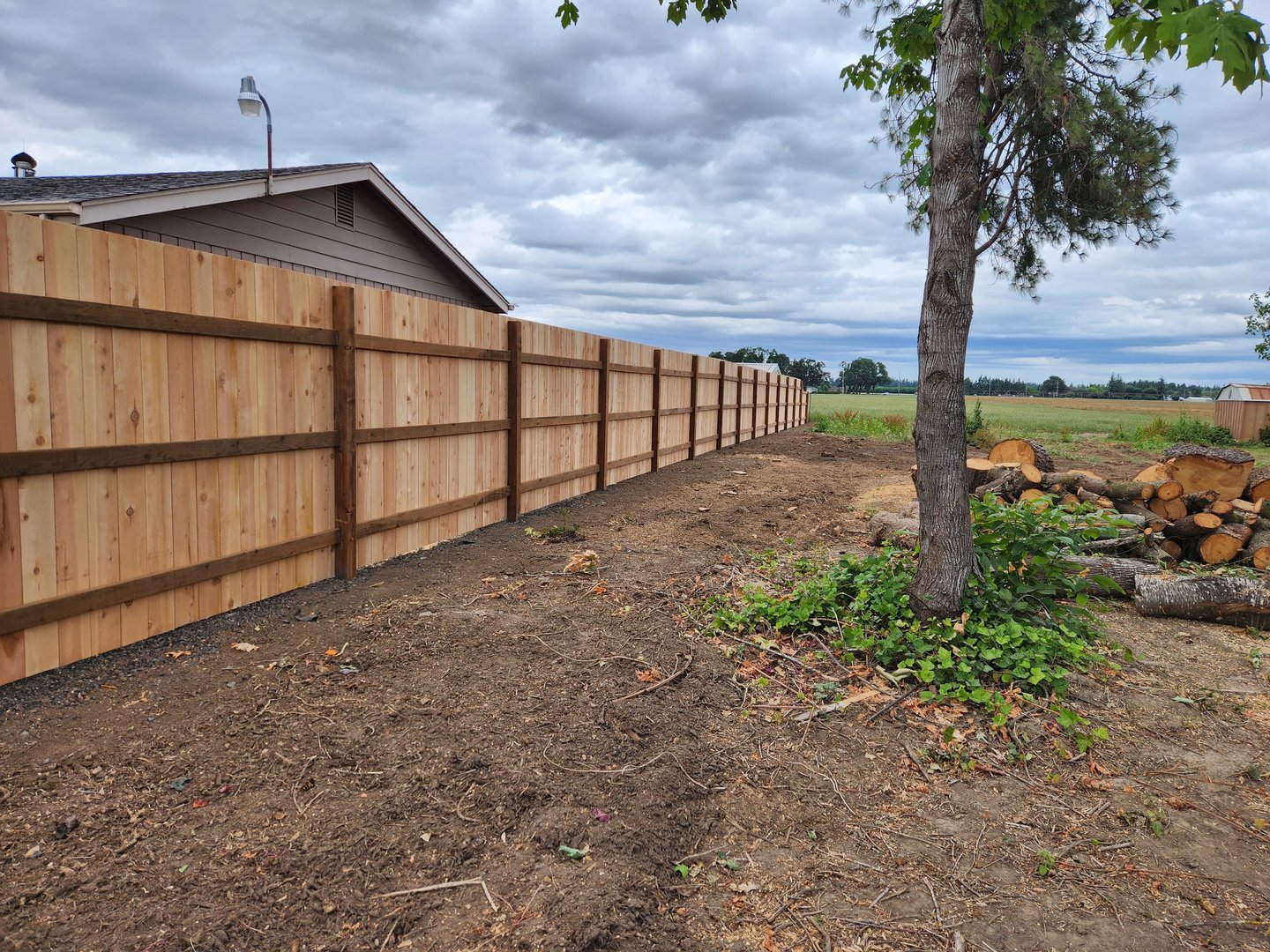 Solid Style Cedar Fence