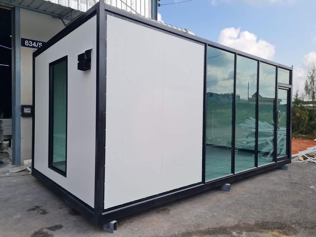 Flat pack office container
