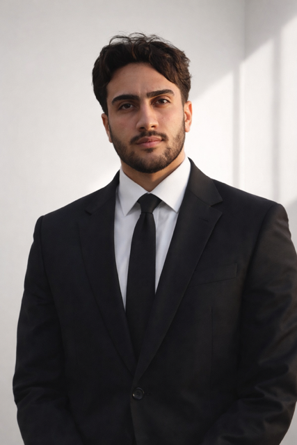 Professional portrait with confident gaze