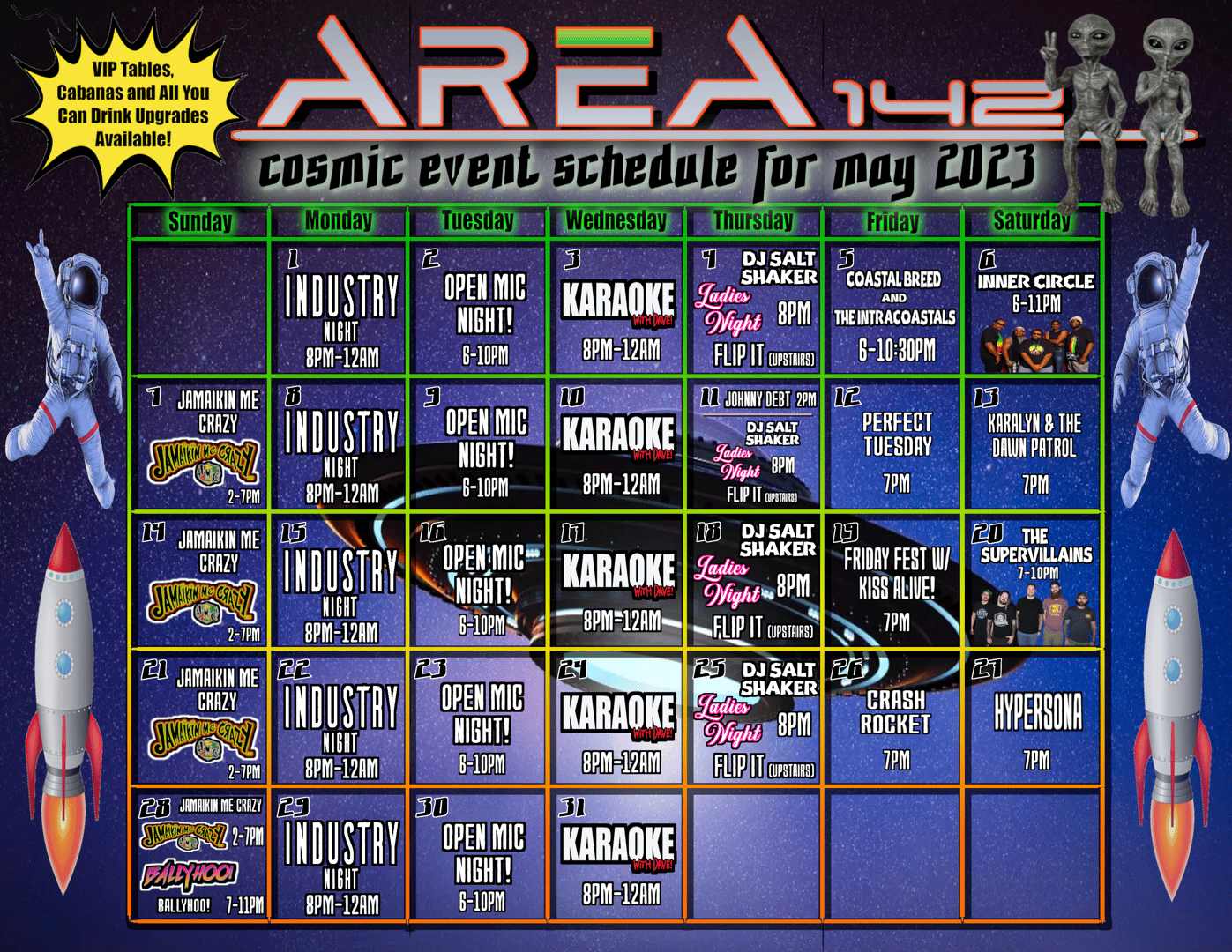 Trifold Event Calendar Example 2