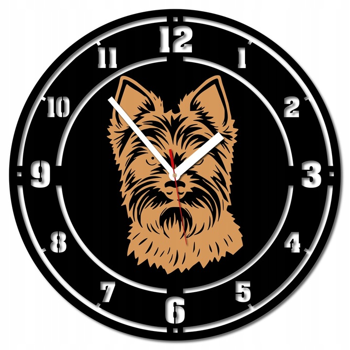 Zegar yorkshire terrier pies
