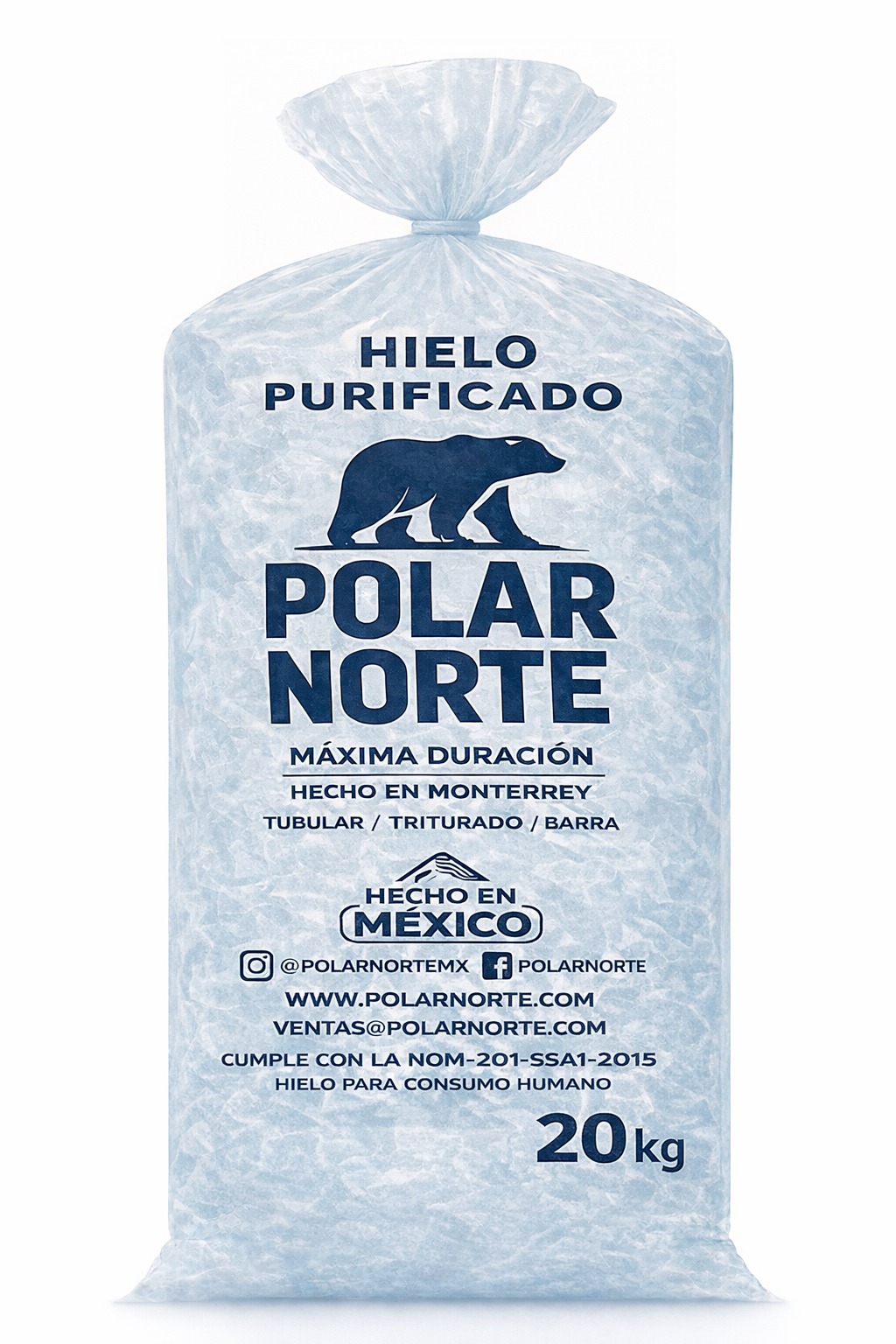 Bolsa de Hielo Polar Norte de 20 kg