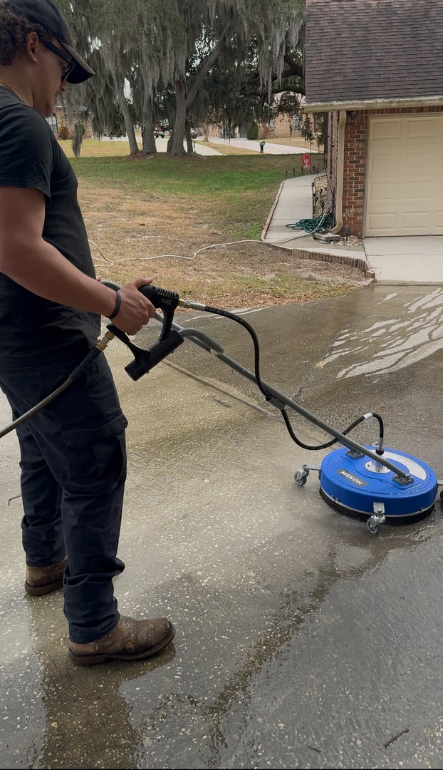 Pressure washing project