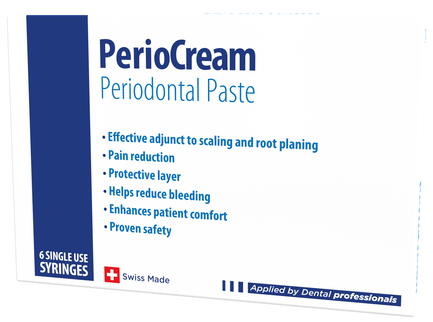 3D render of PerioCream periodontal paste product