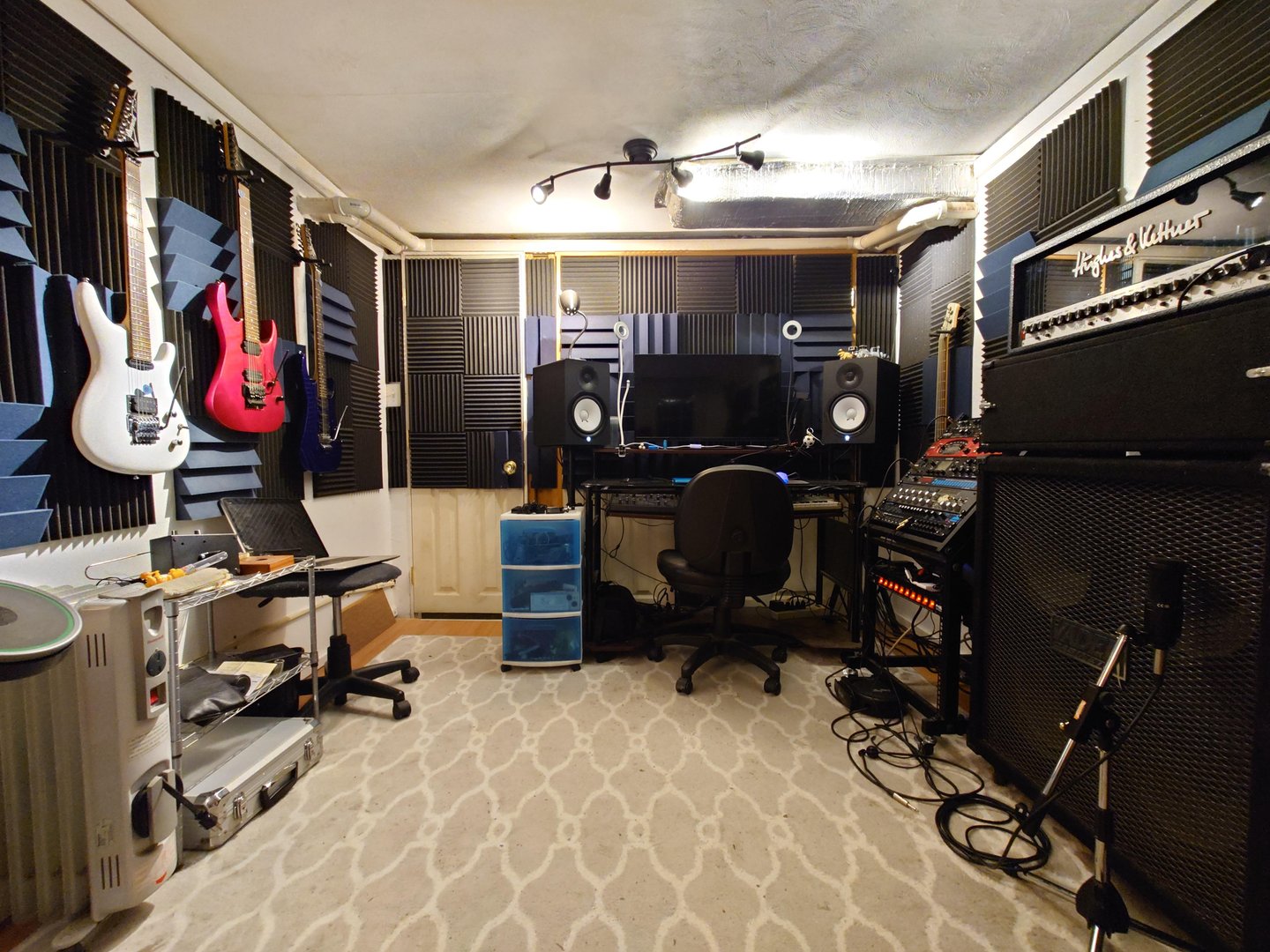 3d render of study room, working room