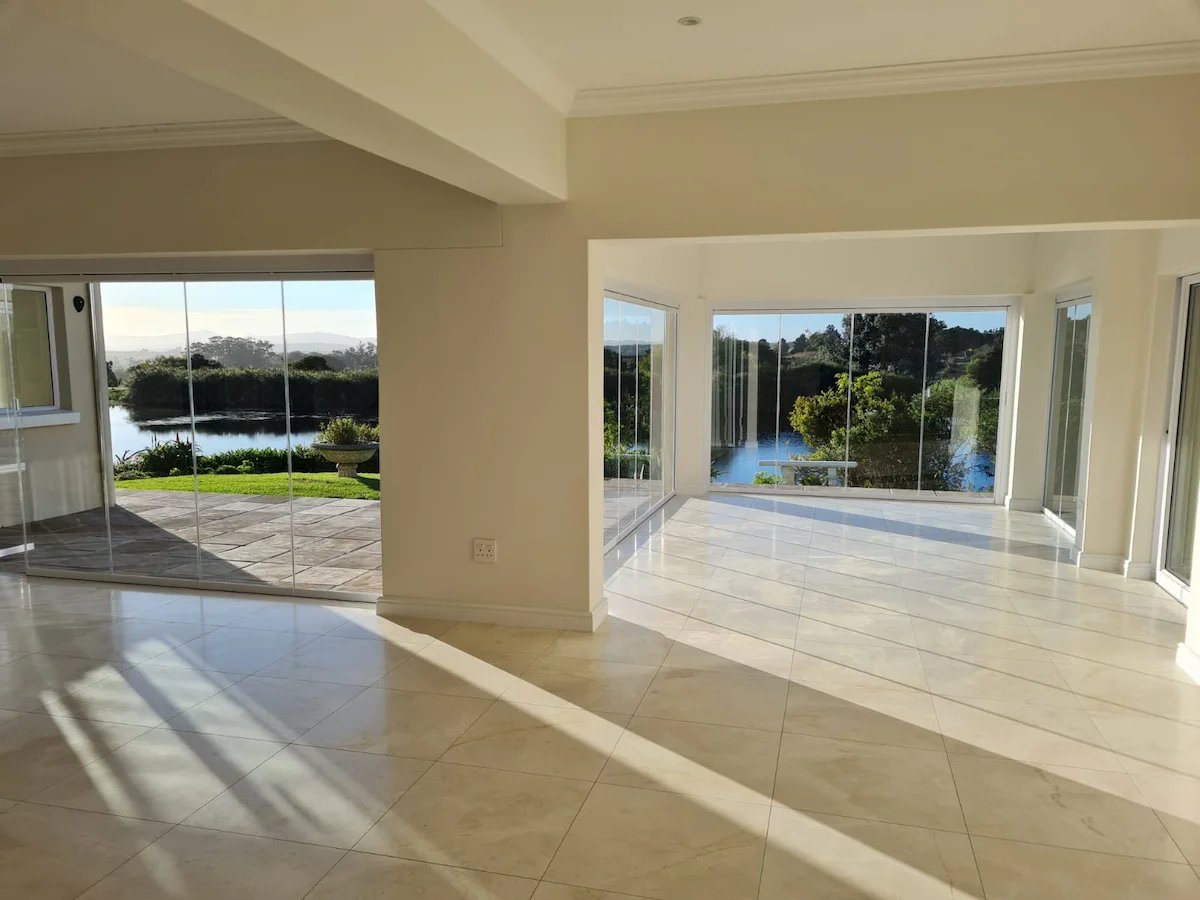 Luxury glass enclosure interior