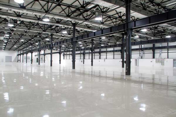Industrial warehouse epoxy floor