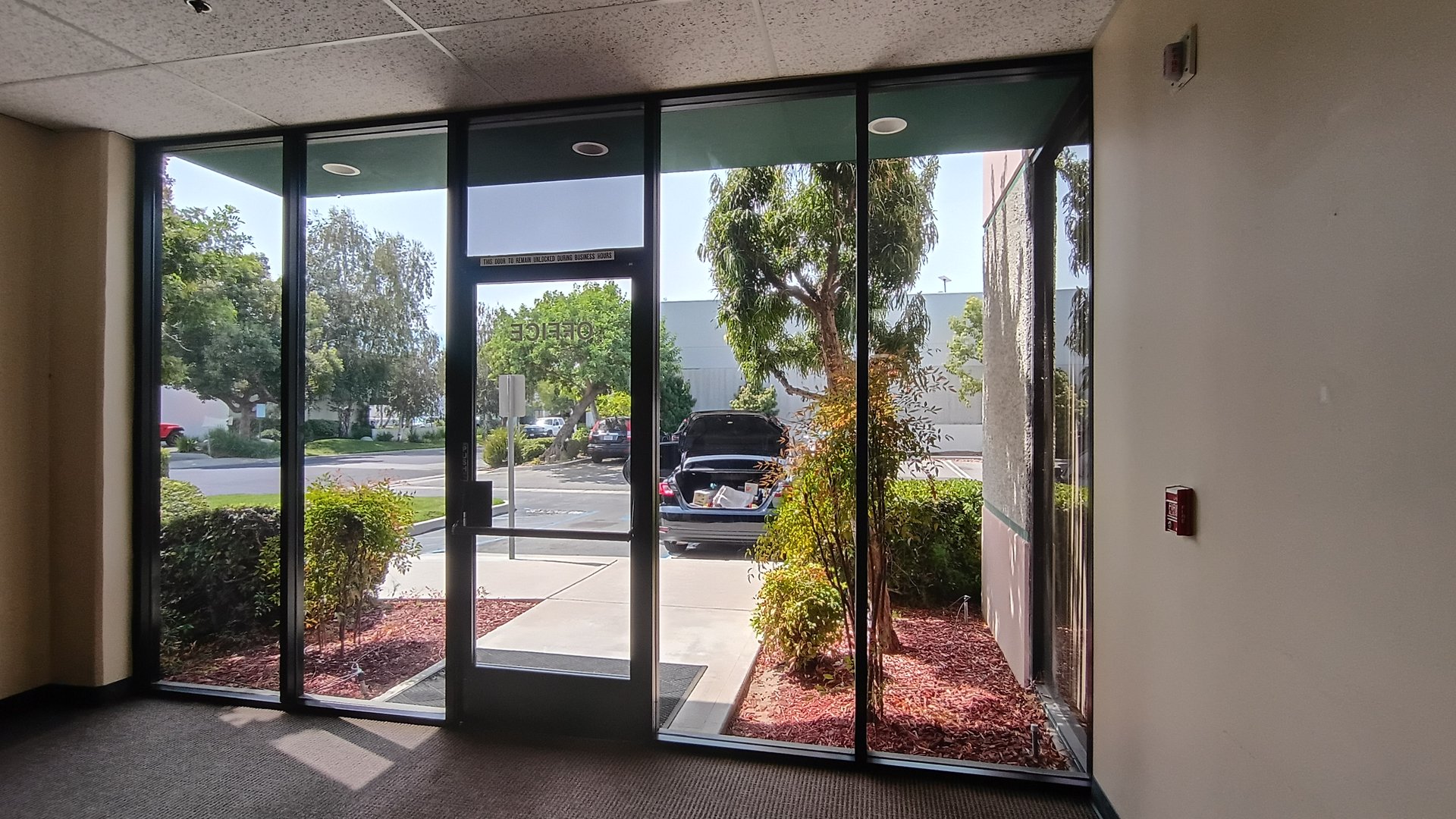 Church window after professional tinting