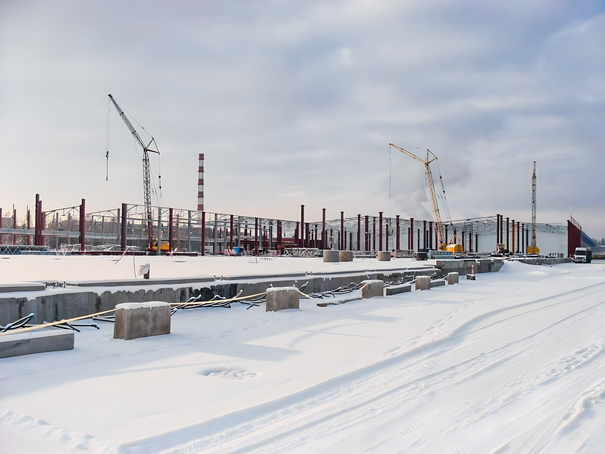 Crane and steel structure