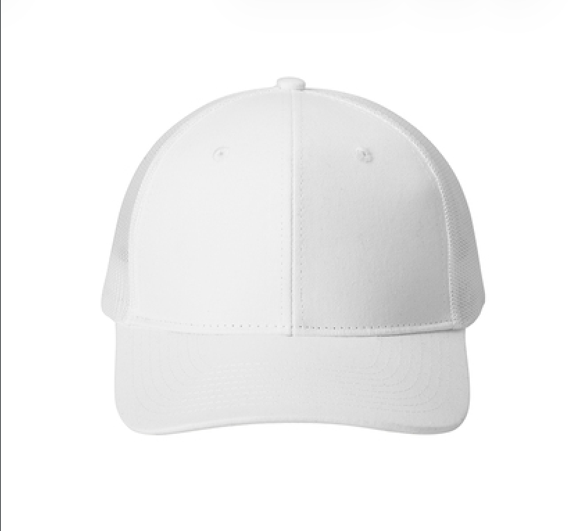 Preview of your logo on a white hat