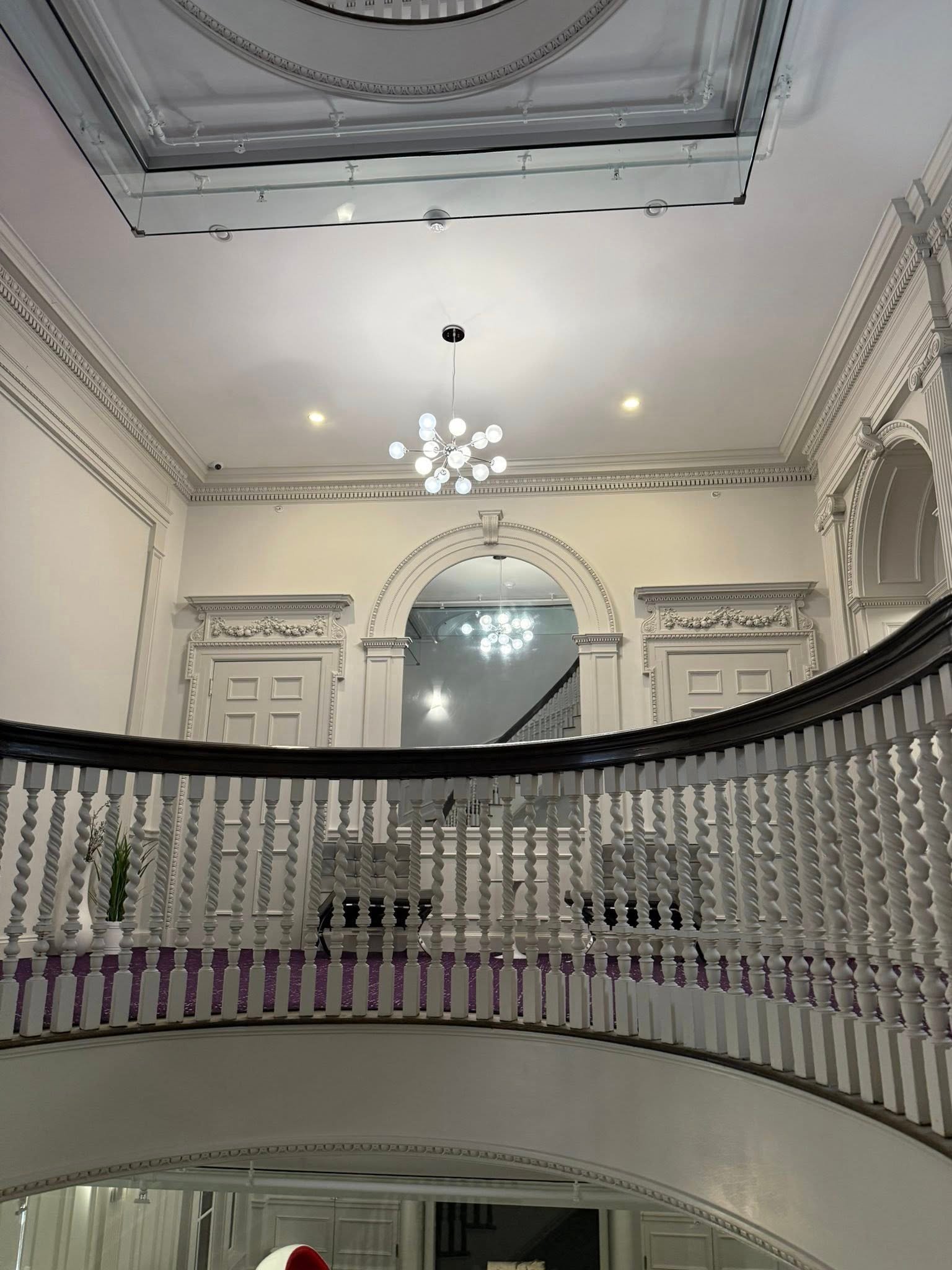 Professional painting team at work