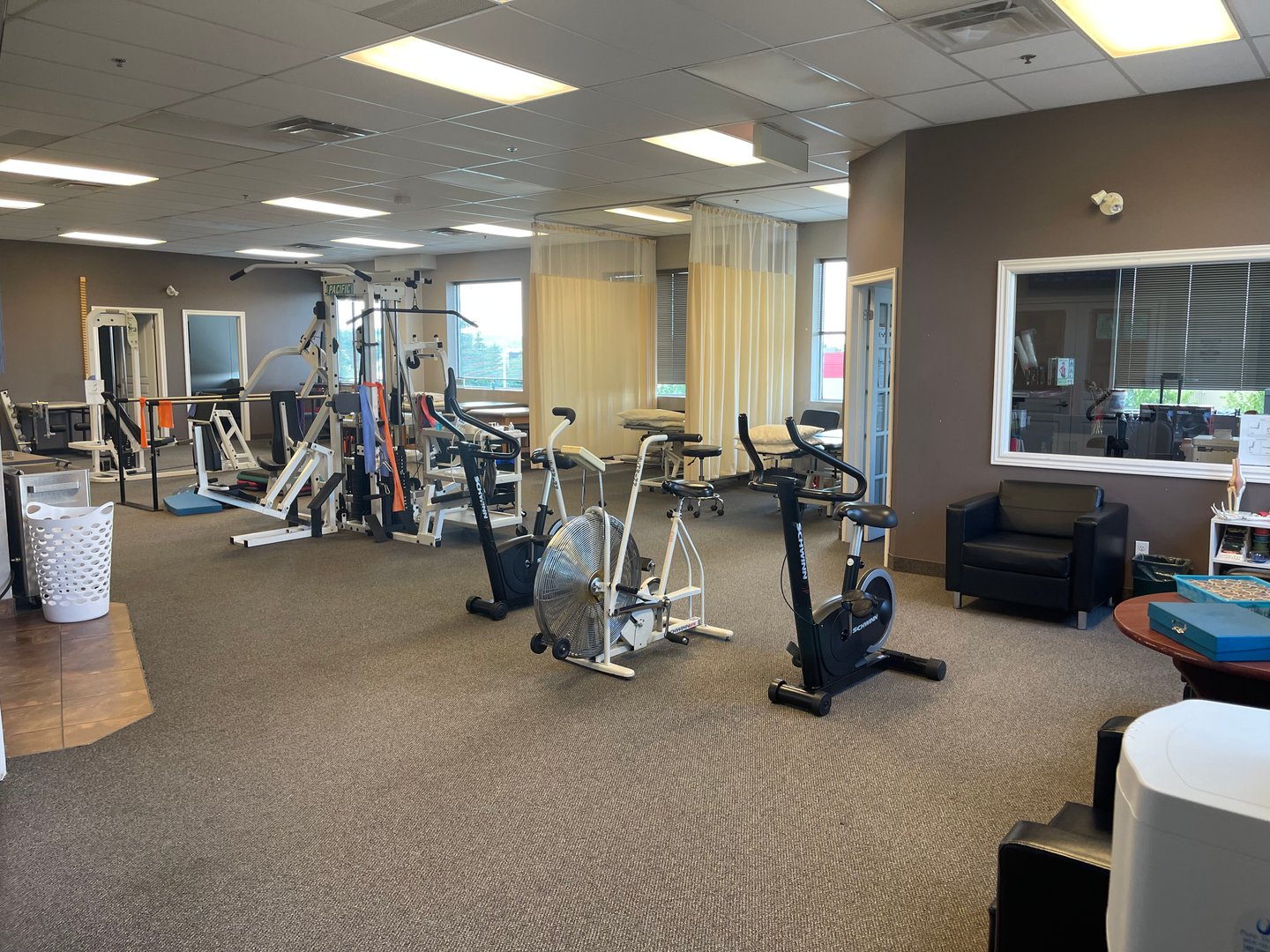 Gym equipment at Rockland clinic