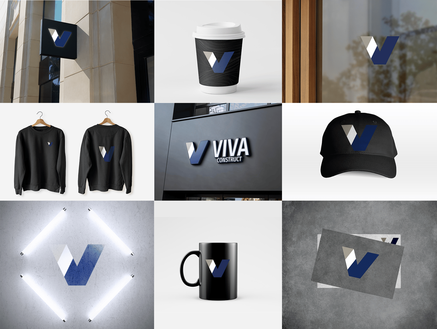 VIVA Construct Logo Mockup