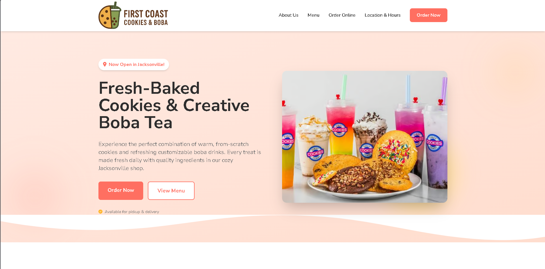 Business landing page design