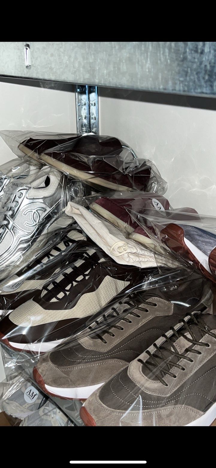 Suede schoenen restoratie voor en na