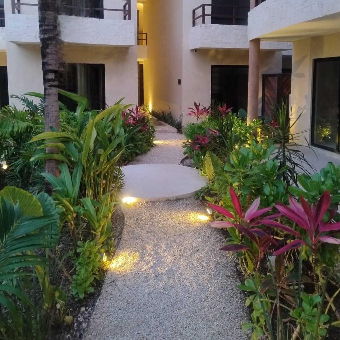 Condominio Xunik - Áreas comunes con vida