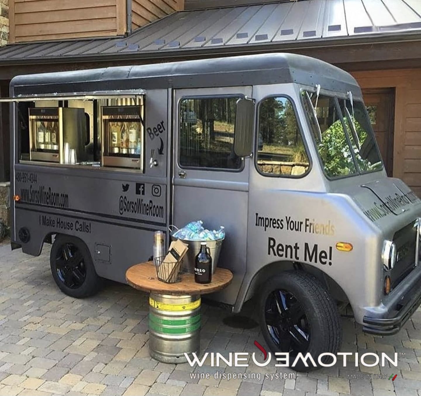 Dispensador de Vino automático WineEmotion vino por copeo contador para mixología, cava, vinicultura, enología, vinotecas, restaurantes, eventos, hotelería sistema Thrill