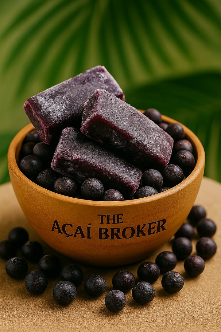 Frozen açaí pulp
