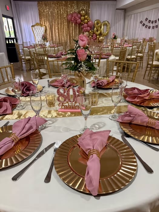 Birthday celebration setup